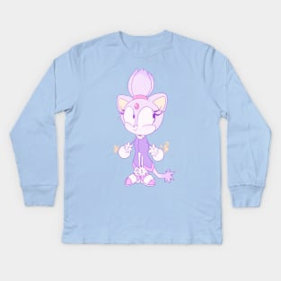 Classic Blaze the Cat Kids Long Sleeve T-Shirt